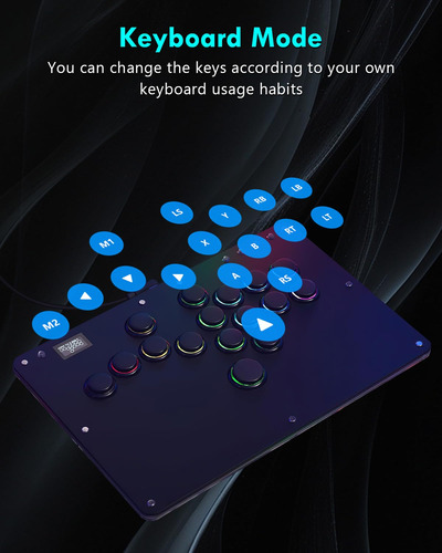 Arcade Stick Para Pc Ps3 Ps4 Switch Controlador 16 Botones