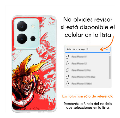 Funda Para Vivo All Might Heroe No. 1 One For All Simbolo De La Paz My Hero Academia Boku No Hero Academia Anime