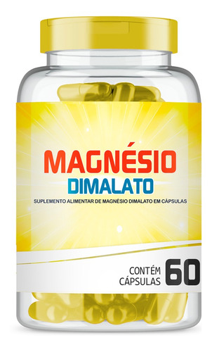 Magnésio Dimalato 350mg Com 60 Cápsulas
