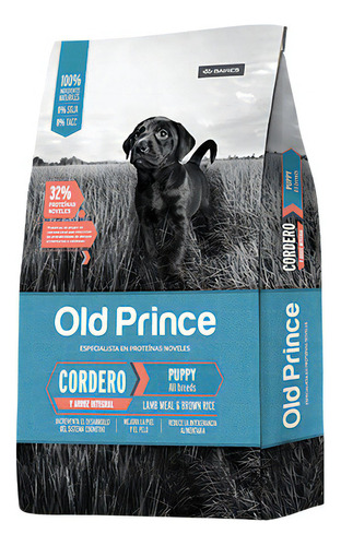 Old Prince Novel Cordero Y Arroz Cachorro X 7,5 Kg