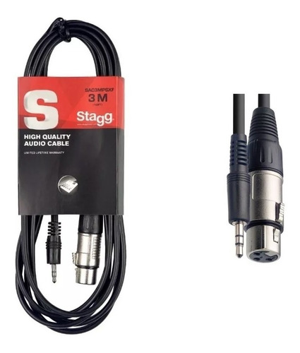 Cable De Audio Xlr (canon) A Mini Plug 3 Metros Stagg