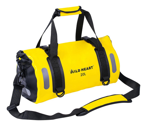 Bolsa De Lona Impermeable Wild Heart 20l 30l 40l Con Pozo...