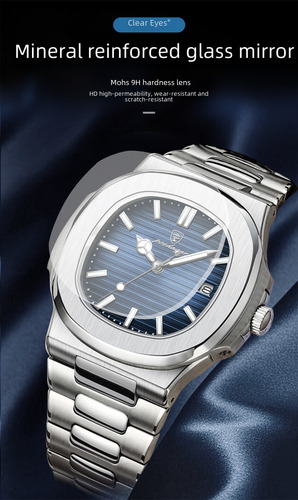 Reloj De Cuarzo Impermeable Poedagar 613 Para Hombre