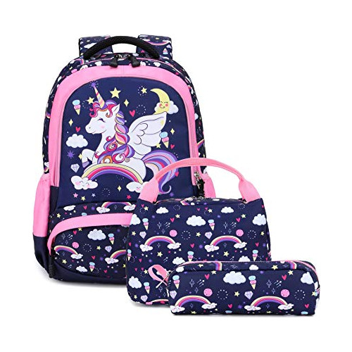 Unicorn Mermaid School Backpack Para Niñas Mermaid 1wvzt