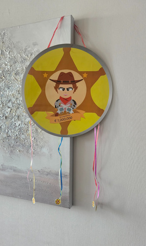 Piñata Vaquero Cotillón Cumpleaños