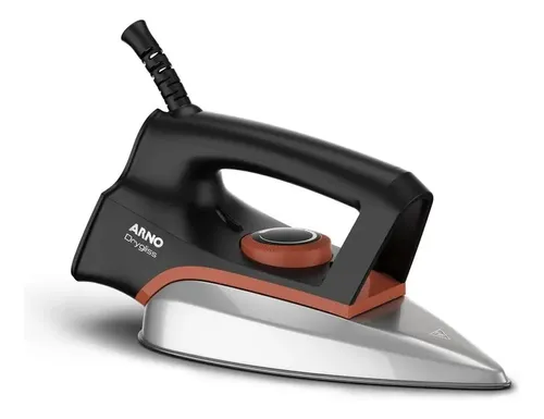 Ferro a seco Arno drygliss steam iron com base antiaderente fs31 preto e terracota