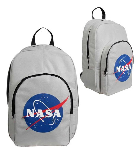 Mochila Escolar Dermiwil Mochila Costas Laptop Nasa Cinza Dermiwil Cor Cinza