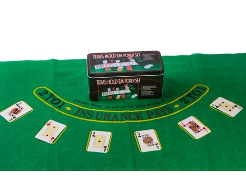 Fichero Texas Holdem Casino Style 200 Fichas Cartas Y Paño