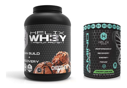 Nf Helix Wh3y Proteina Chocolate 5lb + Amino En3rgy 30 Serv 