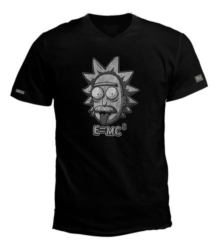 Camiseta Cuello V Rick Einstein Rick And Y Morty Albert  Ecv