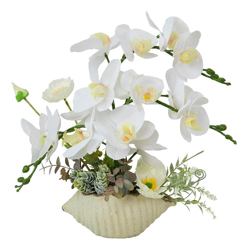 Lesing Flor De Orquidea Artificial Con Florero, Orquideas Re