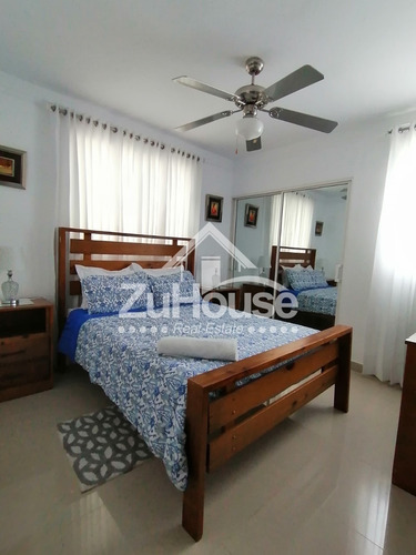 Imagen 11 de 14 de Apartamento Amueblado 3 Hab Res. C/piscina, Santiago Awpa01