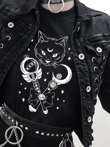 Poleras goticas online mujer