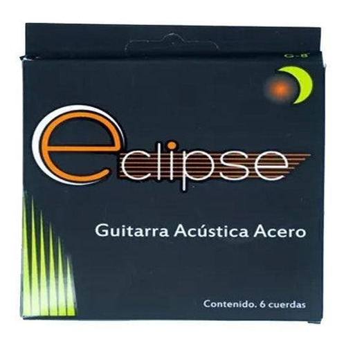 Jgo. De Cuerdas De Acero P/ Guitarra Eclipse G-8