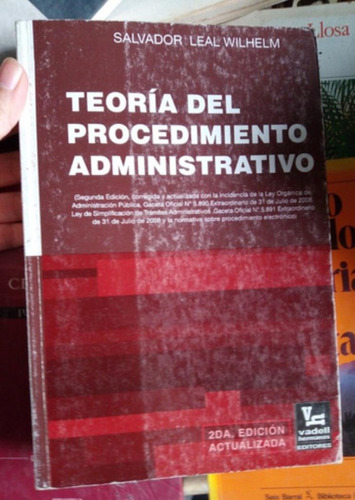 Teoría Del Procedimiento Administrativo, Salvador Leal