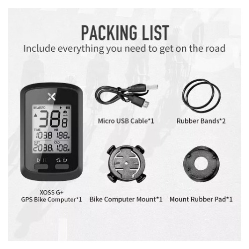 Pack Gps Xoss G+, Pulsómetro Xoss X2, 2 Sensores Cycplus C3