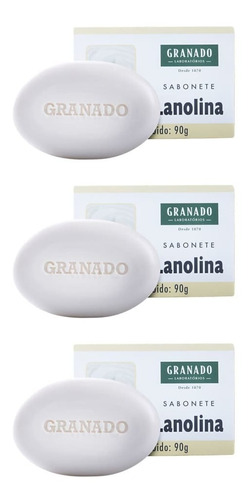 Granado Lanolina Sabonete 90g (kit C/03)