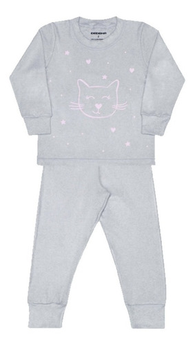Pijama Infantil Dedeka Melange Menina Pas Toque Super Macio