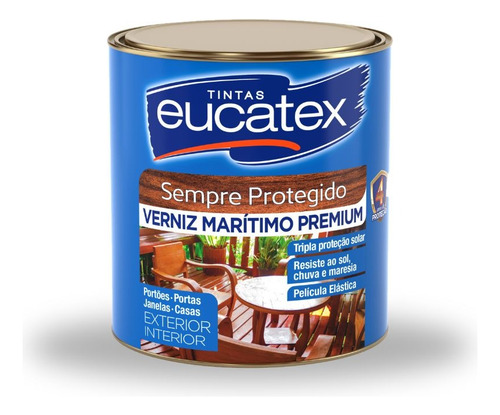 Eucatex Verniz Marítimo Brilhante Premium 900ml