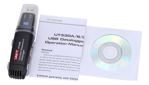 Uni-t Registrador Termometro Humedad Rh Usb Ut330b