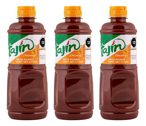 Tajin Salsa Chamoy Afrutado 3 Piezas  475 Ml