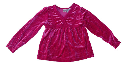 Blusa Manga Larga Textura Terciopelo Para Niña 4t Faded Glor