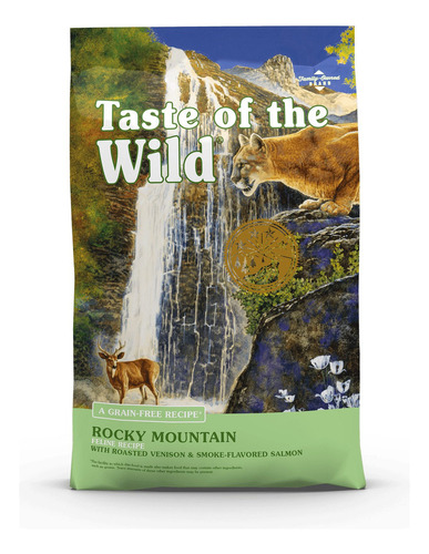 Alimento Taste of the Wild Rocky Mountain Feline para gato sabor venado asado y salmón ahumado en bolsa de 6.3kg
