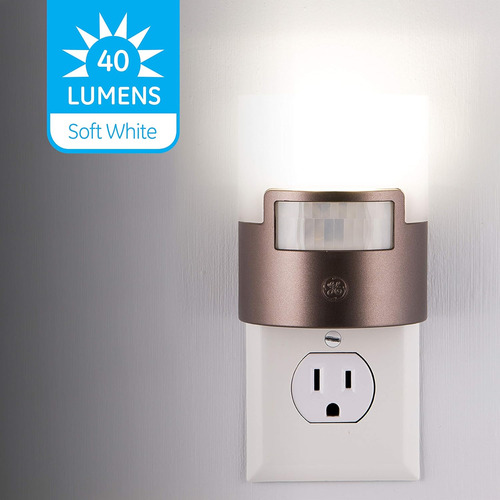 Luz Nocturna Con Sensor De Movimiento Ge Led, Enchufable ...
