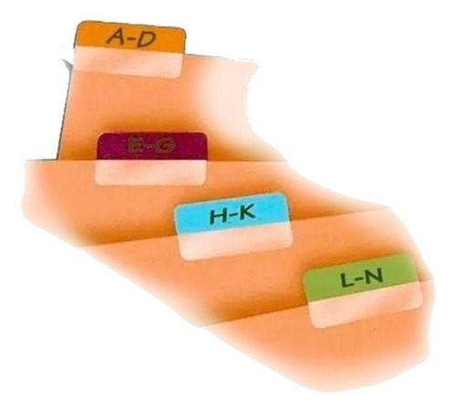 Marcador De Página Index Tab Coloridos Caixa Com 10 Blisters