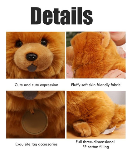 Peluche Para Perros, 25 Cm Y 10 Pulgadas, Lindo Muñeco De Pe