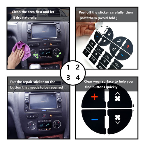 Kit De Reparación Ac Dash Button, 2 Paquetes, Para Vehículos