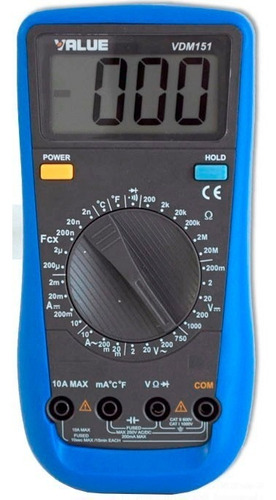 Tester Multimetro Capacimetro Termometro Value Vdm151
