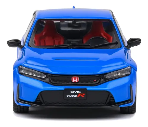 Miniatura Honda Civic Type R 2022 Azul Racing 1:43 Solido