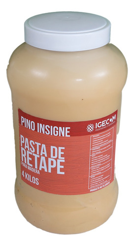 Masilla Retape Pino Insigne 4000 Gr Para Madera