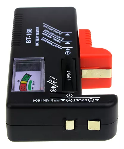 Medidor de carga universal para pilas, con código de color