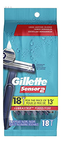 Lâminas De Barbear Descartáveis Gillette Sensor2 Para Homens