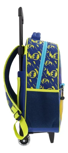 Mochila Rodante Dc Comics Escolar Reforzada Batman Escudo