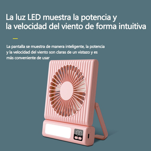 Ventilador Escritorio Recargable Portatil Ventiladores