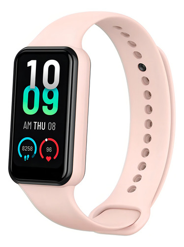 Estojo de policarbonato Smartwatch Amazfit Band Band 7 de 1,44", malha rosa