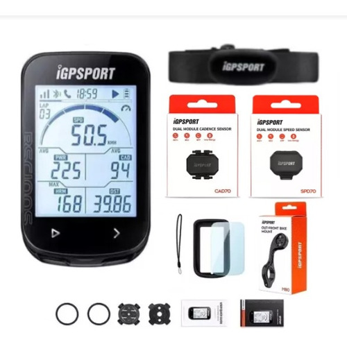 Igpsport Ciclocomputador Bsc100s + Kit Sensores + Obsequio 