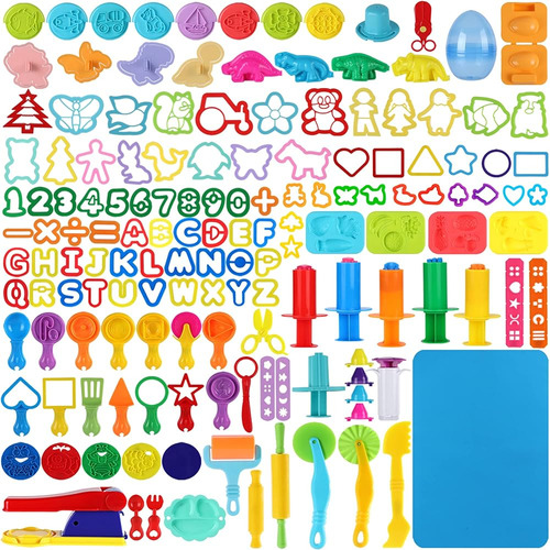 Oun Nana 144 Pcs Juego De Herramientas De Plastilina Para Ni