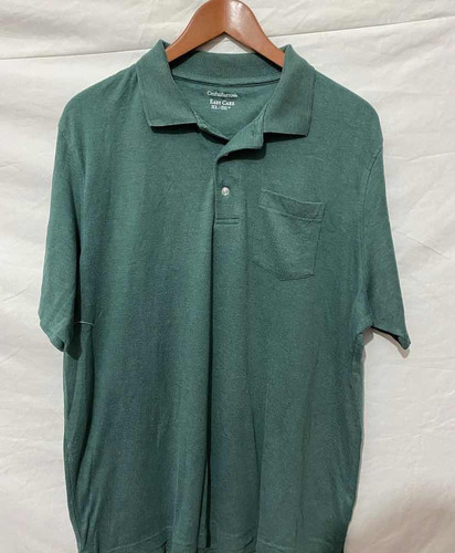 Playera Tipo Polo Verde C&b