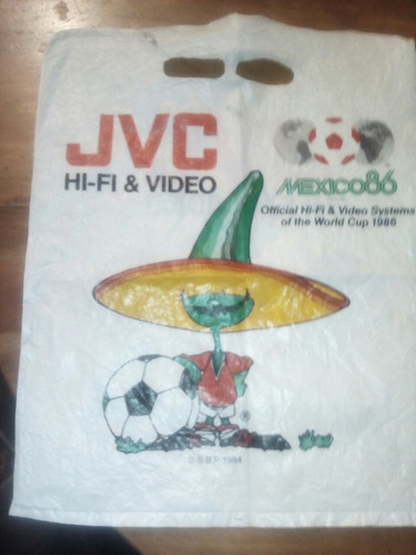 Coleccionable Bolsa Jvc Mundial Mexico 86