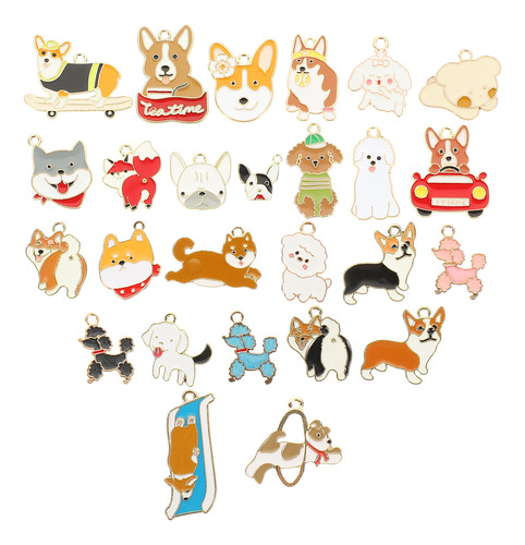 Adorable Juego De Colgantes Para Perros, 26 Piezas, Accesori