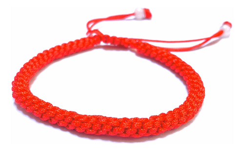 Pulsera Tibetana Hilo Rojo Tejido Nudo Chino Ajustable Yoga