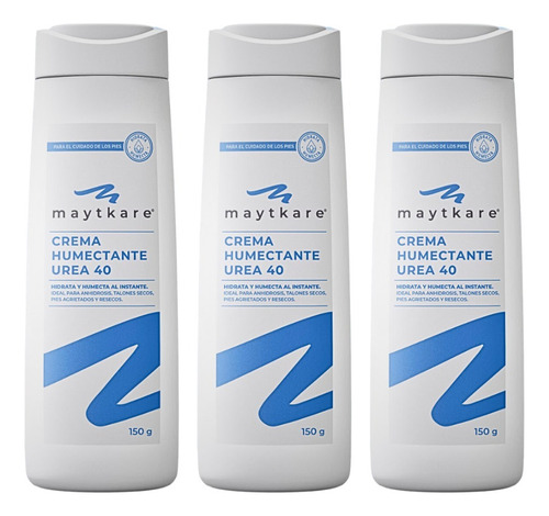 Crema Humectante Urea 40 3 Unidades. Maytkare Fragancia Lavanda