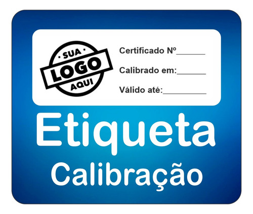 Etiqueta De Calibração Bopp 50x20mm 250 Unidades