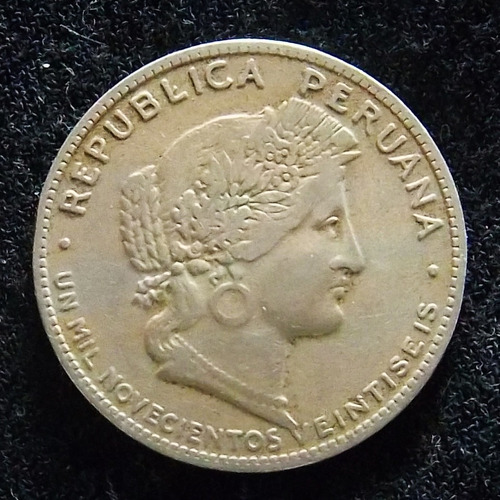 Perú 20 Centavos 1926 Muy Bueno Km 215.1