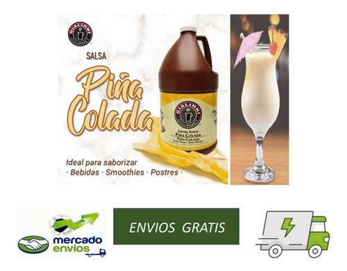 Piña Colada Garrafa Salsa Gialinni De 3.78 Lts