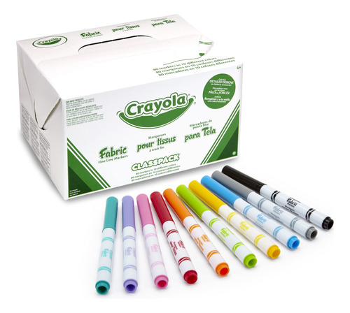 Crayola Tela Marker 80 ct 10 color